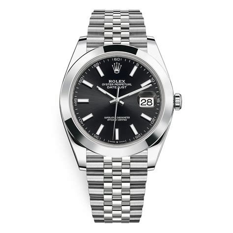 rolex oyster perpetual datejust price black face|2023 datejust 41mm 126300.